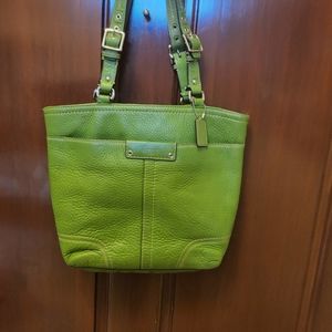 Authentic small Hamilton Coach tote